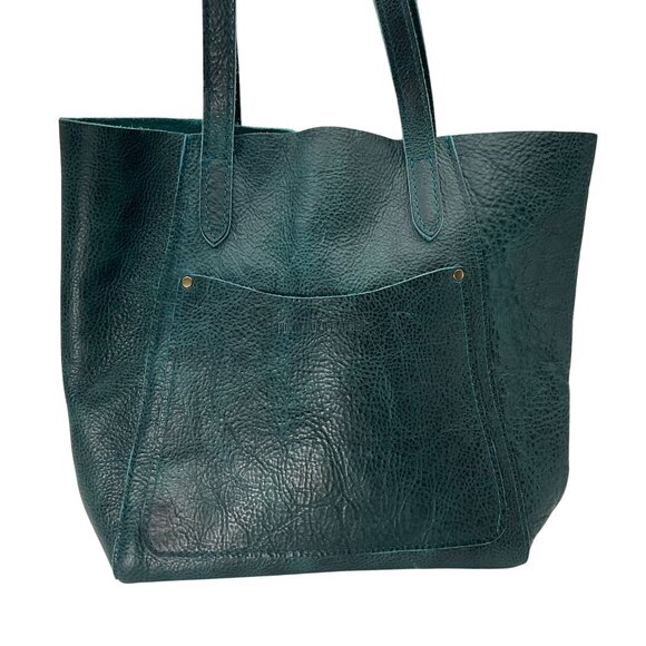 Portland Leather Goods Distressed Leather Teal Tote Bag Lagoon Juliette - Picture 1 of 16
